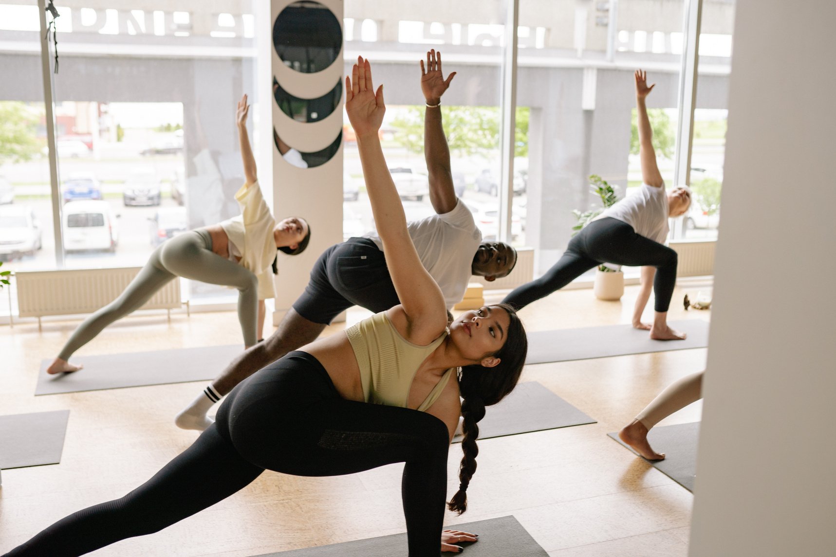 People in a Yoga Class